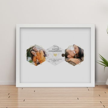 Personalised Anniversary Photo Jigsaw Poster
