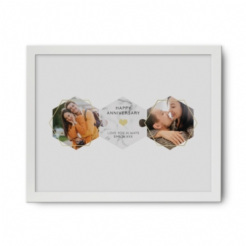 Personalised Anniversary Photo Jigsaw Poster