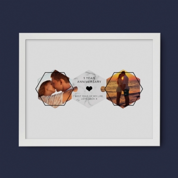 Personalised Anniversary Photo Jigsaw Poster