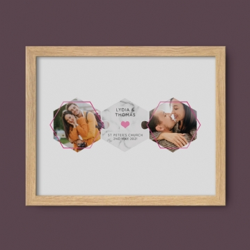 Personalised Anniversary Photo Jigsaw Poster