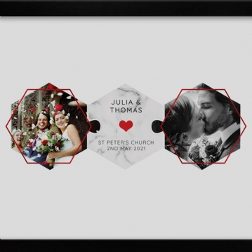 Personalised Anniversary Photo Jigsaw Poster