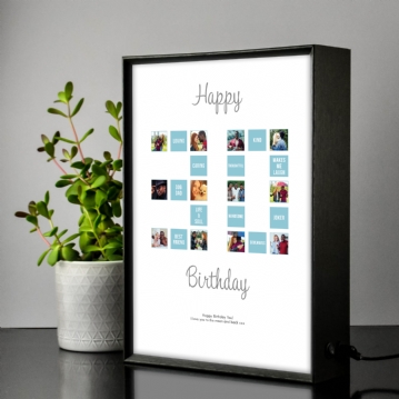 Personalised 30th Special Birthday Light Box