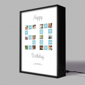 Personalised 50th Special Birthday Light Box