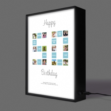Personalised 50th Special Birthday Light Box