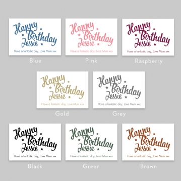 Personalised Happy Birthday Teddy Bear