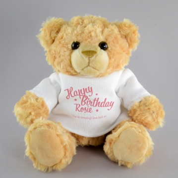 Personalised Happy Birthday Teddy Bear