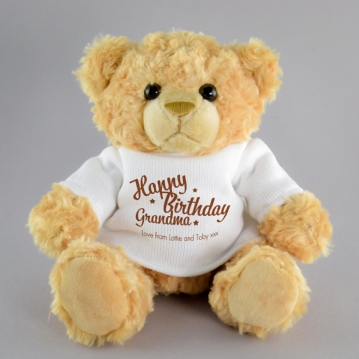 Personalised Happy Birthday Teddy Bear