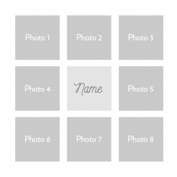 Personalised Cat Multi Photo and Quote Print 