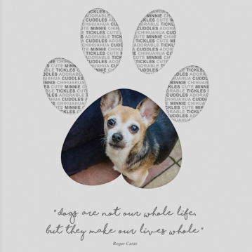 Personalised Photo Dog Paw Print