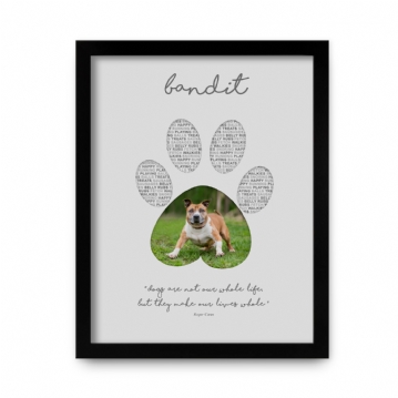 Personalised Photo Dog Paw Print