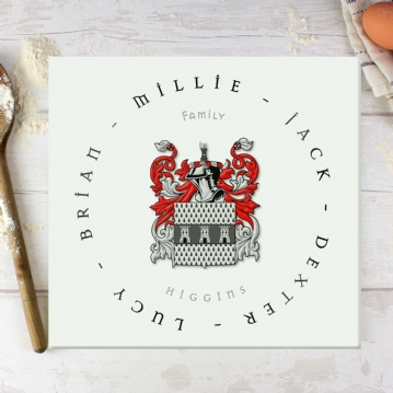 Coat of Arms Personalised Chopping Board