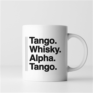 Rude Phonetic Alphabet Phrase Mug