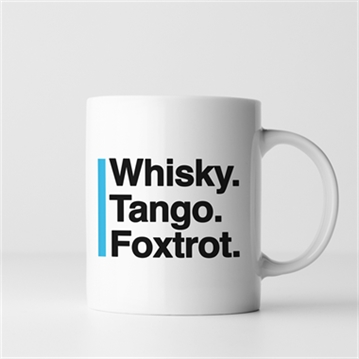 Rude Phonetic Alphabet Phrase Mug