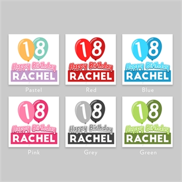 Personalised 18th Birthday Balloon Mug