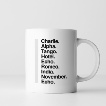 Personalised Phonetic Alphabet Name/Phrase Mug