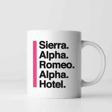 Personalised Phonetic Alphabet Name/Phrase Mug