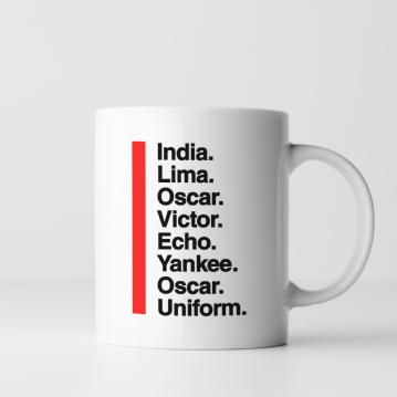 Personalised Phonetic Alphabet Name/Phrase Mug