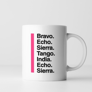 Personalised Phonetic Alphabet Name/Phrase Mug