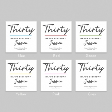 Personalised Classy 30th Birthday Mug
