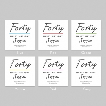 Personalised Classy 40th Birthday Mug