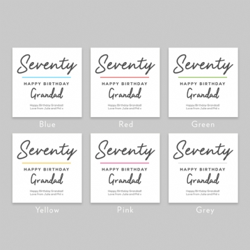 Personalised Classy 70th Birthday Mug