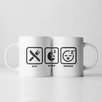 Eat, Sleep,… Icon Mugs