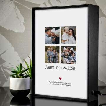 Personalised Mum in a Million Photo Light Box