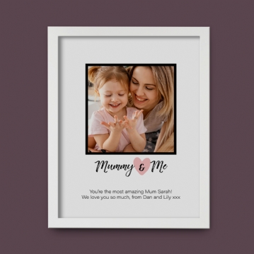 Mummy & Me Personalised Photo Print