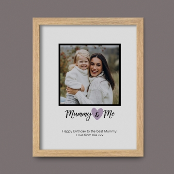 Mummy & Me Personalised Photo Print