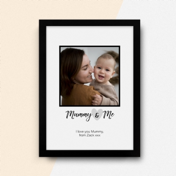 Mummy & Me Personalised Photo Print