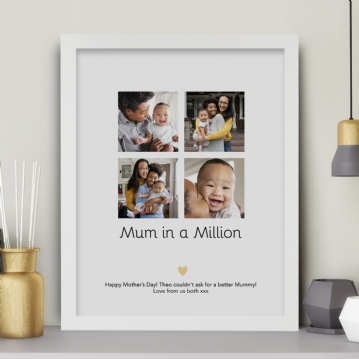 Personalised Mum in a Million Photo Print