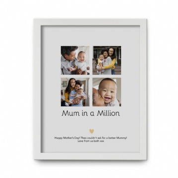 Personalised Mum in a Million Photo Print