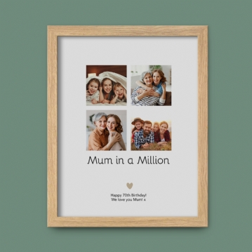 Personalised Mum in a Million Photo Print