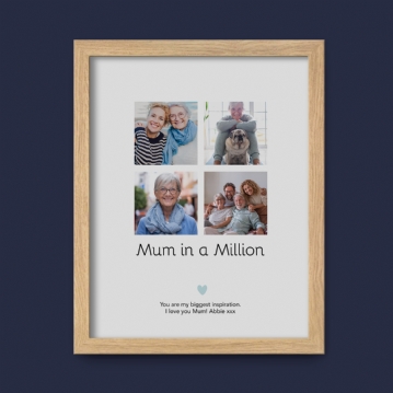 Personalised Mum in a Million Photo Print