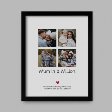 Personalised Mum in a Million Photo Print