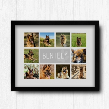 Personalised Dog Photo Collage Print