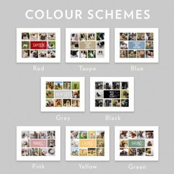 Personalised Dog Photo Collage Print