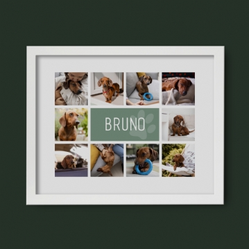 Personalised Dog Photo Collage Print