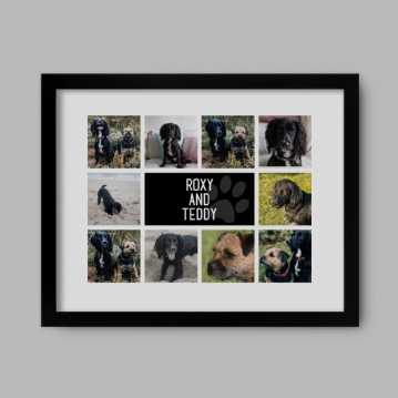 Personalised Dog Photo Collage Print