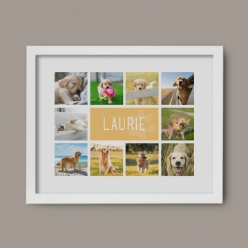 Personalised Dog Photo Collage Print