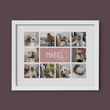 Personalised Dog Photo Collage Print
