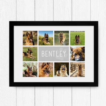 Personalised Dog Photo Collage Print