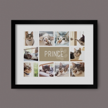 Personalised Cat Photo Collage Print