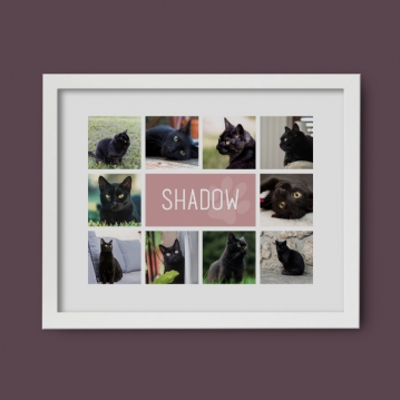 Personalised Cat Photo Collage Print