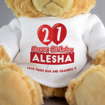 21st birthday on sale teddy bears