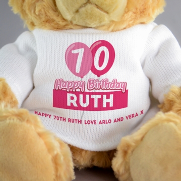 70th birthday teddy bears on sale