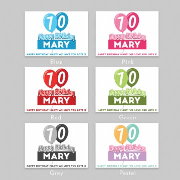 Personalised 70th Birthday Balloon Teddy Bear