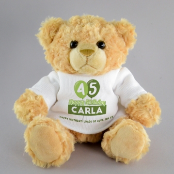 Personalised Birthday Balloon Teddy Bears