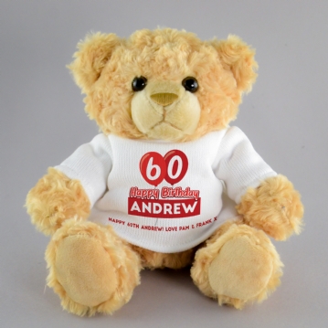Personalised Birthday Balloon Teddy Bears