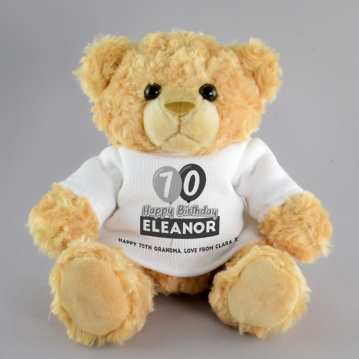 Personalised Birthday Balloon Teddy Bears
